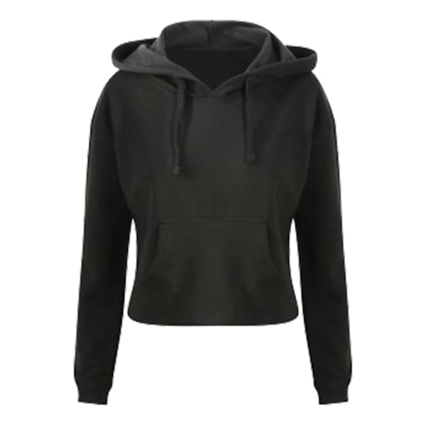 AWDis Just Hoods Dam/Dam Girlie Cropped Hoodie L Jet Blac Jet Black L