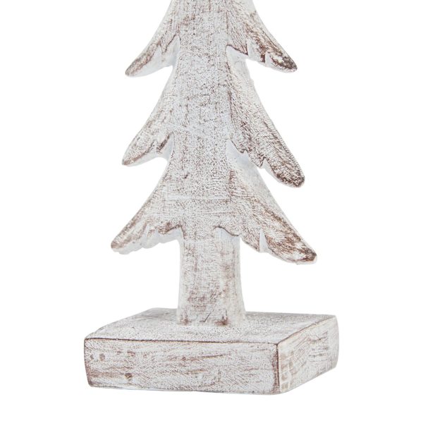 Hill Interiors Snöig Skog Träd Skulptur 24cm x 7cm x 8cm Vit White 24cm x 7cm x 8cm