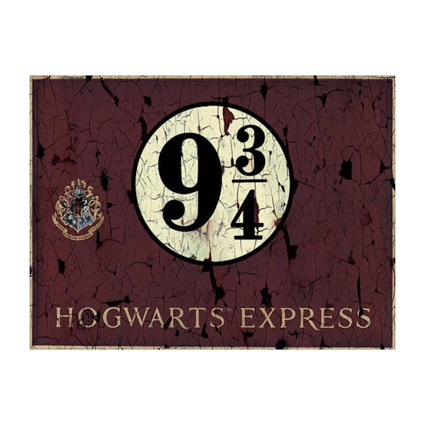 Harry Potter Plattform 9 3/4 Canvas Print 50cm x 100cm Brun/Kräm Brown/Cream 50cm x 100cm