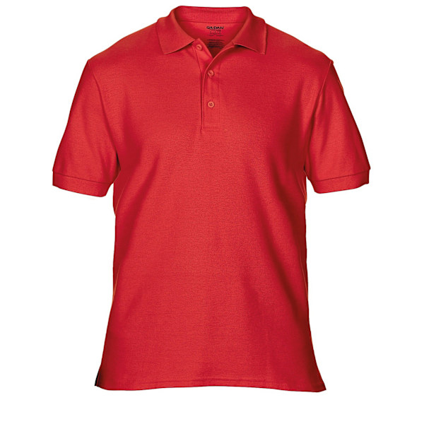 Gildan Premium Cotton Sport Double Pique Poloskjorta S Röd Red S