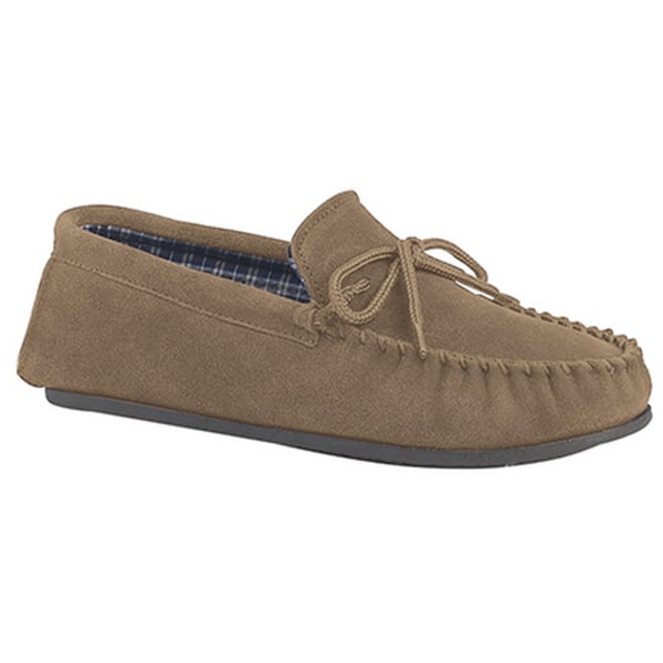 Mokkers Herr Bruce Real Moccasin Tofflor 8 UK Taupe Taupe 8 UK