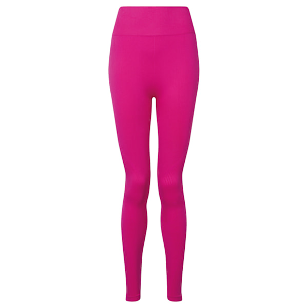 TriDri Dam/Kvinnor Sömlös 3D Passform Multi-Sport Sculpt Solid Färg Leggings L Fuchsia Fuchsia L