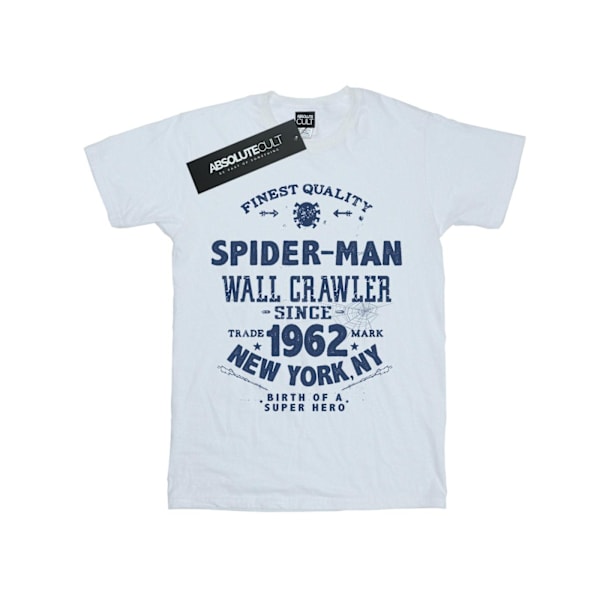 Marvel Boys Spider-Man Finest Quality T-Shirt 5-6 år Vit White 5-6 Years