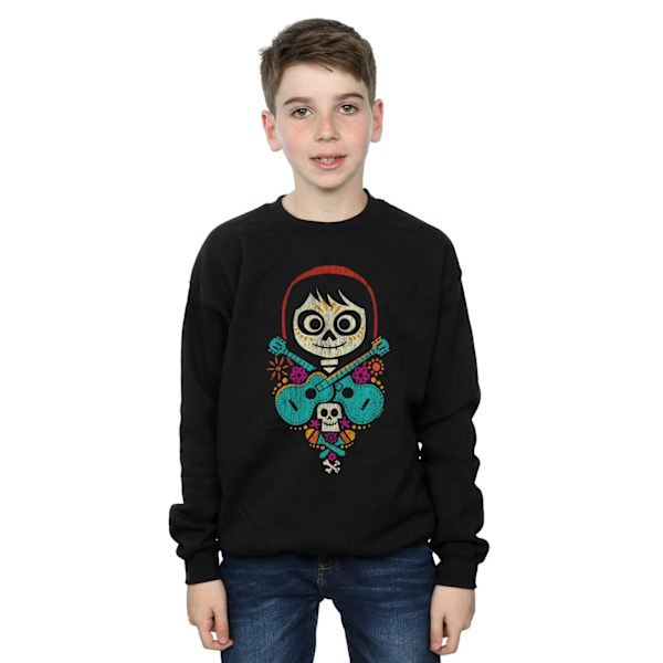 Disney Boys Coco Miguel Crossed Guitars Sweatshirt 7-8 år Bl Black 7-8 Years