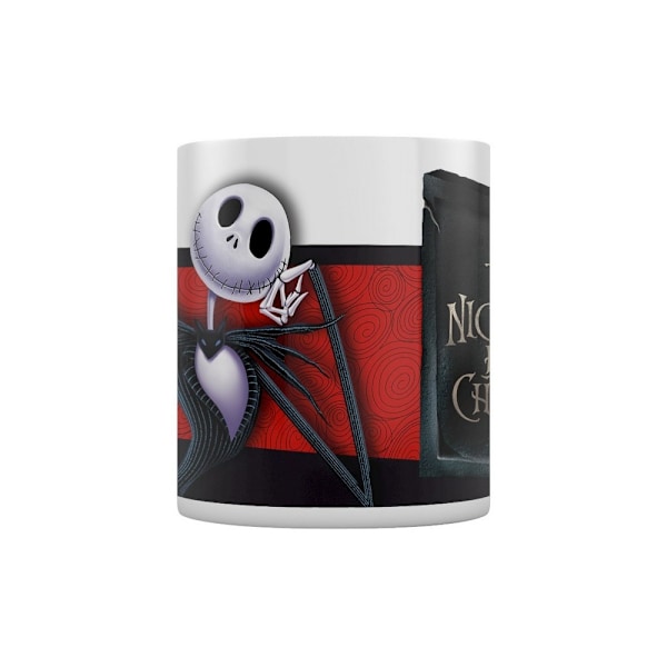 Nightmare Before Christmas Banner Jack Skellington Mugg En Storlek White/Black/Red One Size