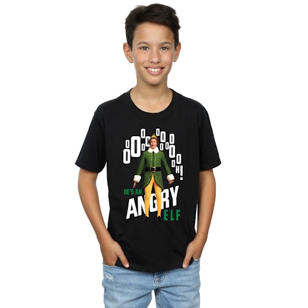 Elf Boys Angry Elf T-Shirt 7-8 år Svart Black 7-8 Years