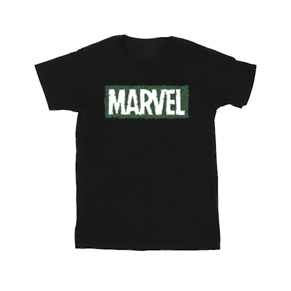 Marvel Girls Holly Logo Bomull T-shirt 9-11 år Svart Black 9-11 Years