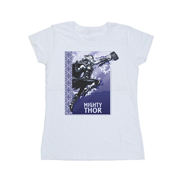 Marvel Dam/Kvinnor Thor Love And Thunder Mighty Thor Bomull T-Shirt White L