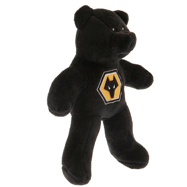 Wolverhampton Wanderers FC Crest Nallebjörn Storlek One Size Svart/Gul Black/Yellow One Size