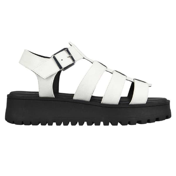 Jack Wills Dam Gladiator Platåsandaler 5 UK Vit White 5 UK