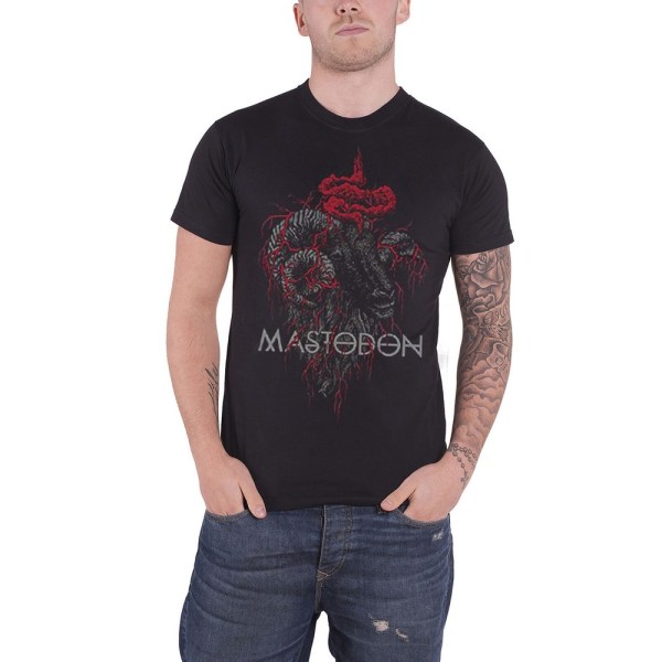 Mastodon Unisex Vuxen Rams Head Bomull T-Shirt XXL Svart Black XXL