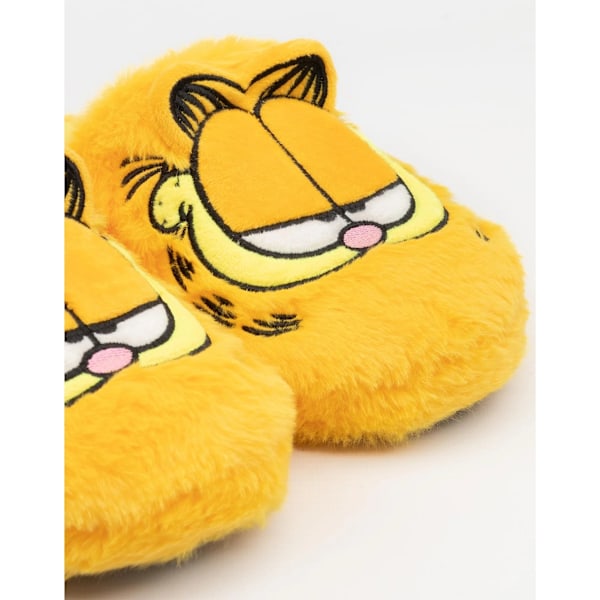 Garfield Unisex Vuxenbroderade Tofflor 11 UK-12 UK Gula Yellow 11 UK-12 UK