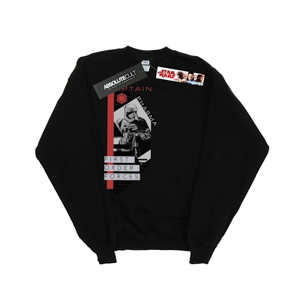 Star Wars Boys The Last Jedi Captain Phasma Sweatshirt 9-11 År Black 9-11 Years