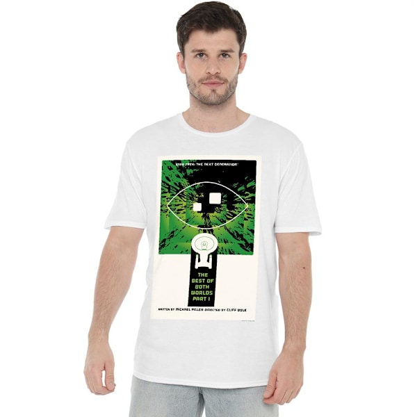 Star Trek Herr The Next Generation Säsong 3 Avsnitt 26 T-Shirt White M