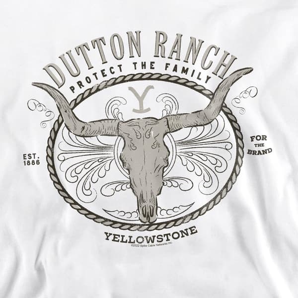 Yellowstone Unisex Vuxen Dutton Ranch Sweatshirt M Vit White M