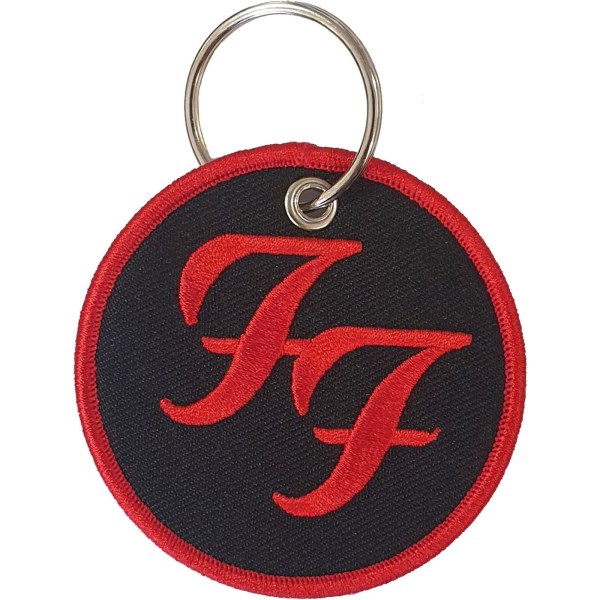Foo Fighters Circle Logo Nyckelring One Size Svart/Röd Black/Red One Size