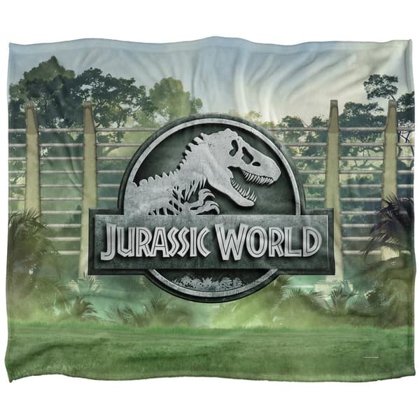 Jurassic World Staket Filt One Size Vit White One Size