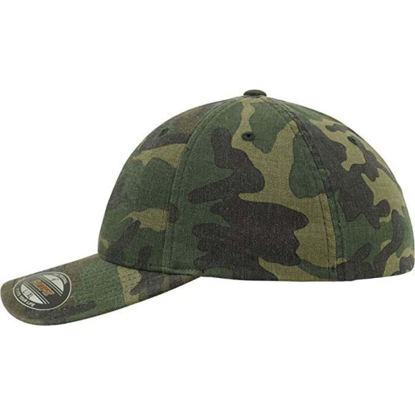 Flexfit Garment Washed Camo Baseball Cap (Pack med 2) L/XL Grön Green Camo L/XL