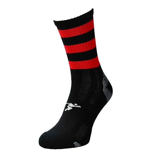 Precision Barn/Barn Pro Randiga Gaelic Mellanhöga Strumpor 3 UK-6 UK Black/Red 3 UK-6 UK