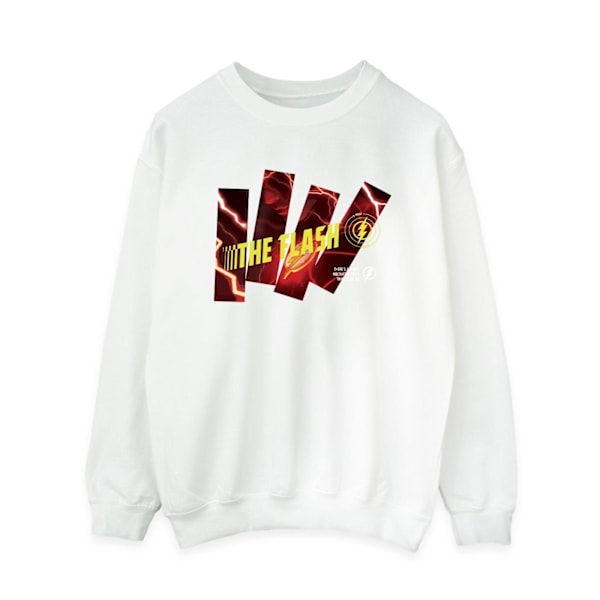 DC Comics Dam/Kvinnor The Flash Pillars Sweatshirt L Vit White L