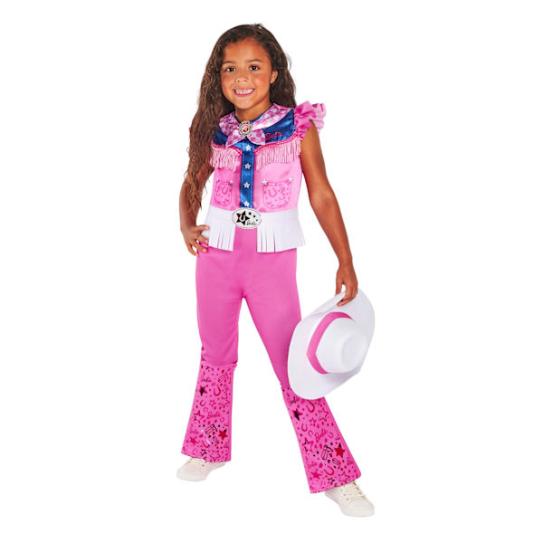 Barbie Barnkostym för barn/barn 2-3 år Rosa/Vit Pink/White 2-3 Years