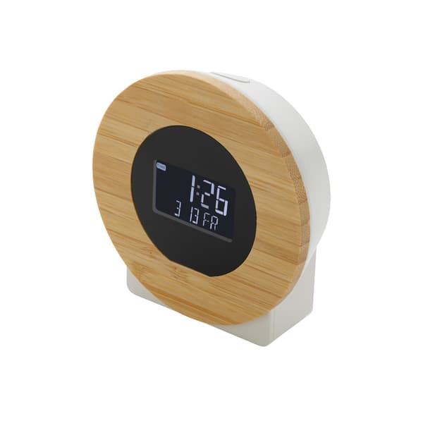 XD Collection Utah Återvunnen ABS-plast Rund Digital Bordsklocka Brown One Size