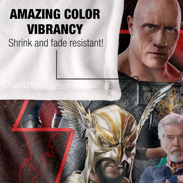 Black Adam Logofilt En Storlek Flerfärgad Multicoloured One Size