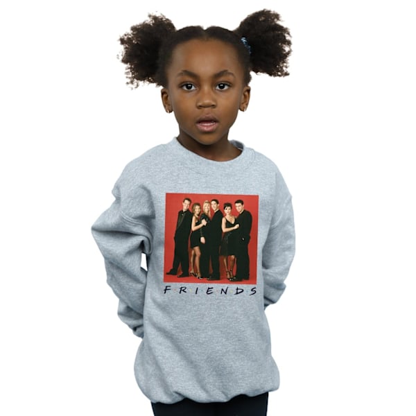 Friends Girls Group Photo Formell Sweatshirt 5-6 År Sports Grå Sports Grey 5-6 Years