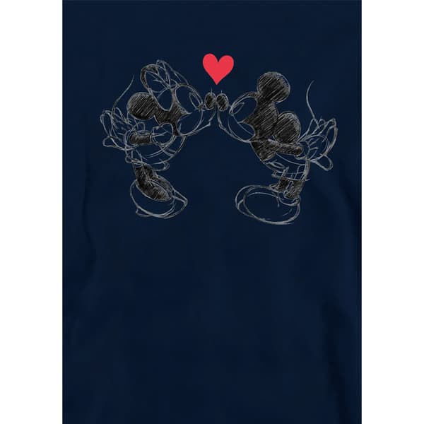 Disney Barn/Barn Mickey Mouse & Minnie Mouse Skiss Kyss V Navy 7-8 Years