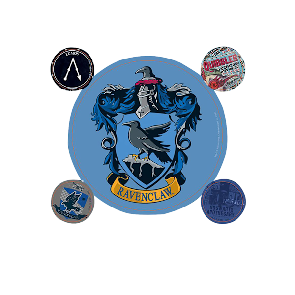 Harry Potter Ravenclaw Stickers En Storlek Blå Blue One Size