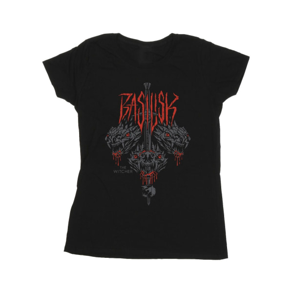Netflix Womens/Ladies The Witcher Basilisk T-shirt i bomull M Bla Black M