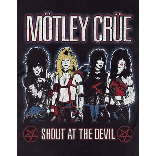 Motley Crue Unisex Adult Shout At The Devil T-Shirt XXL Svart Black XXL