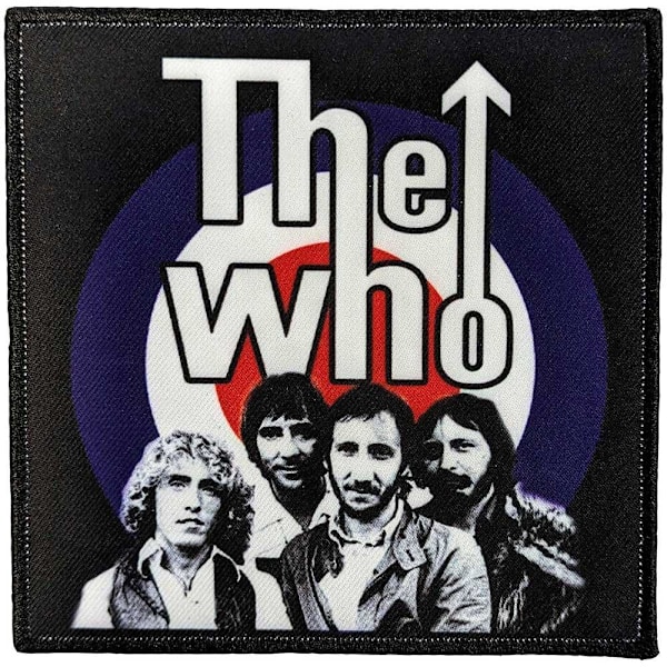 The Who Band Foto Patch En Storlek Svart/Vit/Röd Black/White/Red One Size