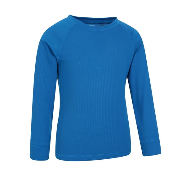 Mountain Warehouse Talus Rundhals Base Layer T-shirt för Barn Cobalt 9-10 Years
