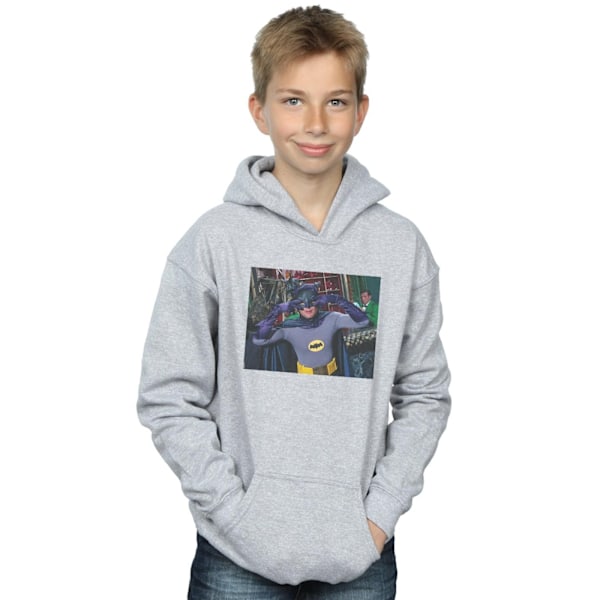 DC Comics Boys Batman TV-serie Batdance Foto Hoodie 7-8 år Sports Grey 7-8 Years