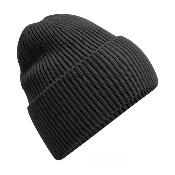 Beechfield Cuffed Oversized Beanie One Size Charcoal Charcoal One Size