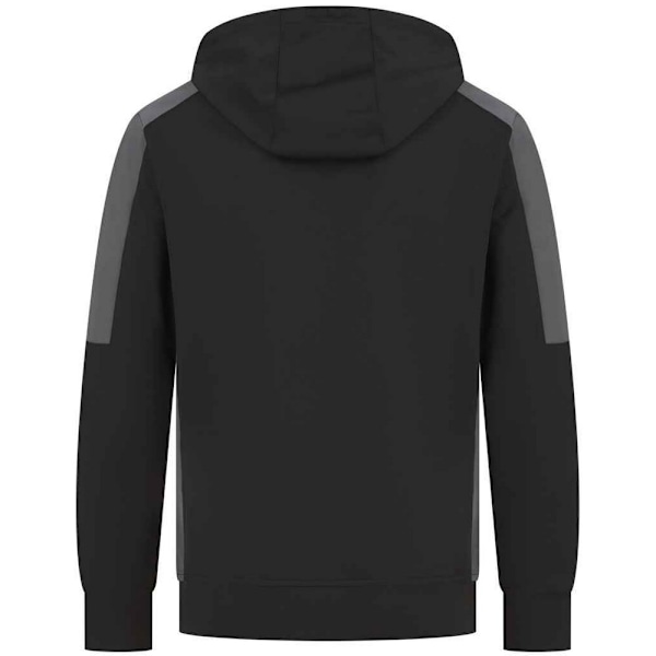 Finden & Hales Unisex Adult Contrast Panel Hoodie 3XL Svart/Gunmetalgrå Black/Gunmetal Grey 3XL