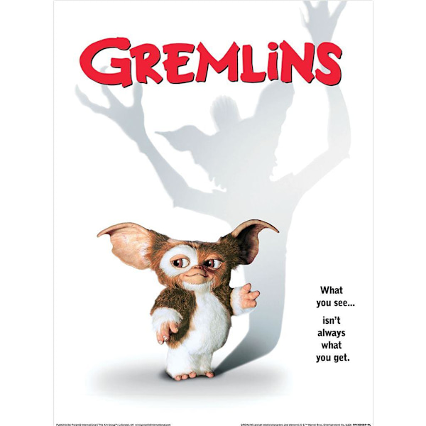 Gremlins What You See Print 40cm x 30cm Vit/Svart/Röd White/Black/Red 40cm x 30cm
