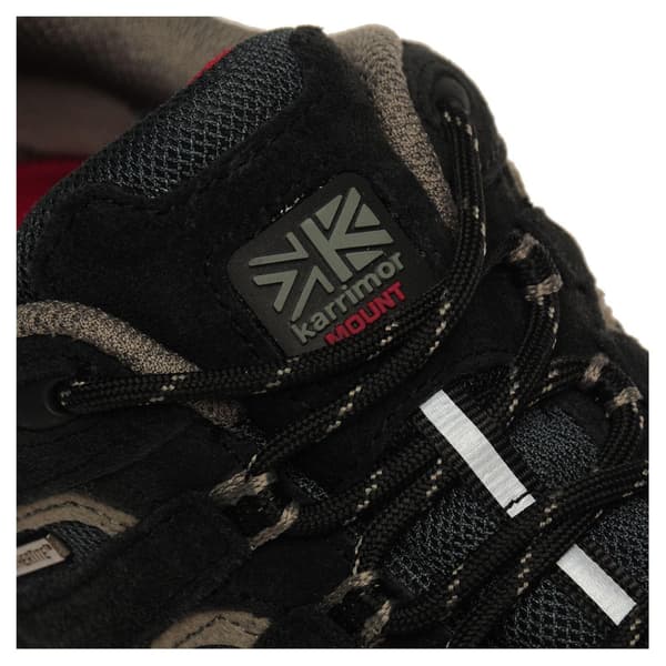 Karrimor Barn Mount Läder Vattentäta Promenadskor Black/Red 4 UK