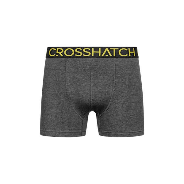 Crosshatch Chasma Boxershorts för män (3-pack) S Charcoal Marl Charcoal Marl S