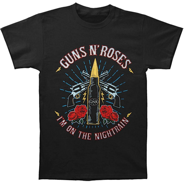 Guns N Roses Unisex Adult Night Train T-Shirt S Svart Black S