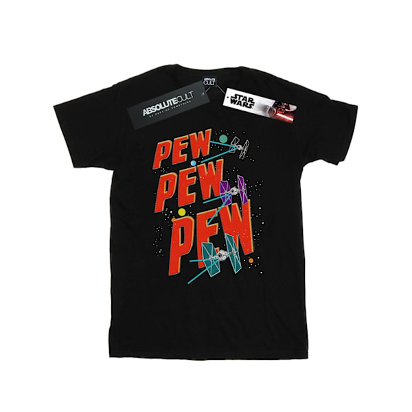 Star Wars Boys Tie Fighters Pew Pew T-Shirt 5-6 år Svart Black 5-6 Years