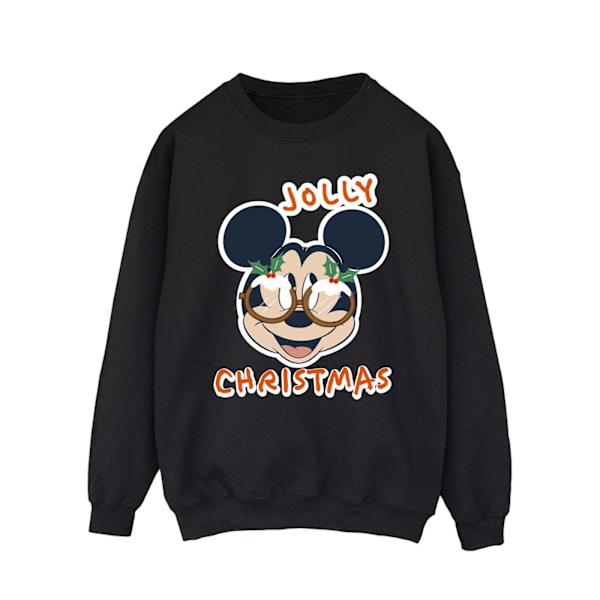 Disney Herr Mickey Mouse Jolly Christmas Glasögon Sweatshirt XL Black XL