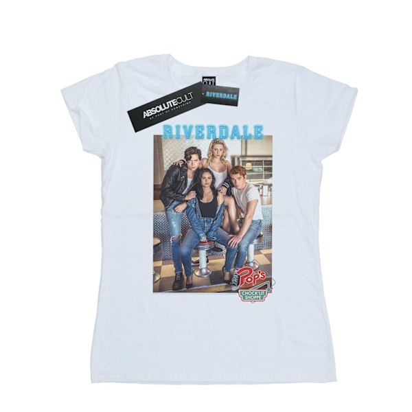 Riverdale Dam/Damer Pops Group Foto Bomull T-shirt M Vit White M