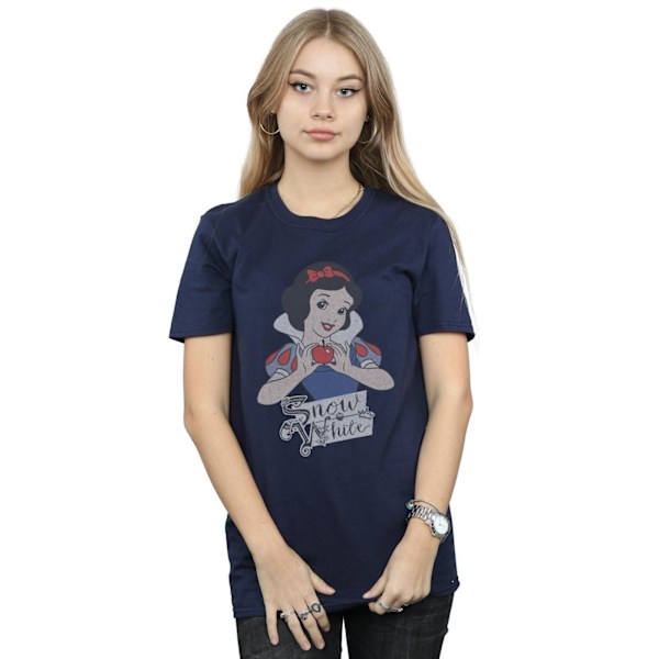 Disney Princess Dam/Damer Snövit Äpple Bomull Boyfriend Navy Blue S