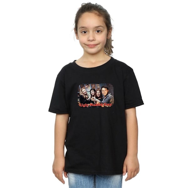 Friends Girls Ugly Naked Guy Bomull T-shirt 7-8 år Svart Black 7-8 Years