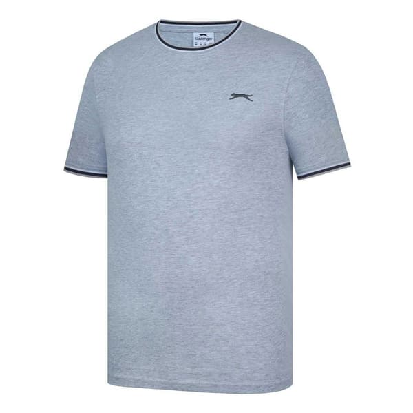 Slazenger Herr T-shirt i bomull S Gråmelerad Grey Marl S