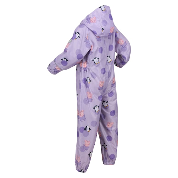 Regatta Barn/Barn Pobble Greta Gris Prickig Vattentät Pu Pastel Lilac 24-36 Months