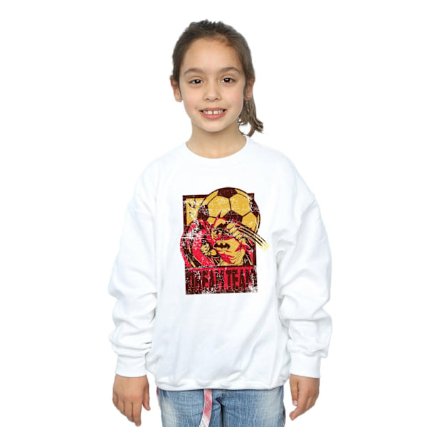 DC Comics Girls Batman Football Dream Team Sweatshirt 9-11 år White 9-11 Years