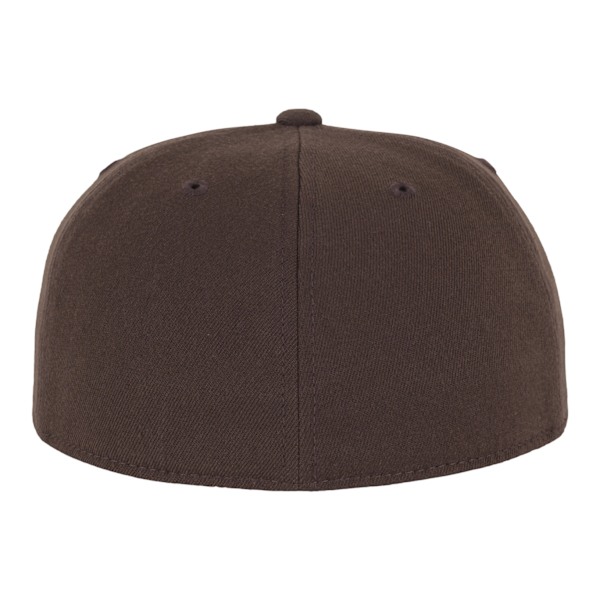 Yupoong Flexfit Unisex Premium 210 Fitted Flat Peak Cap LXL Brun Brown LXL